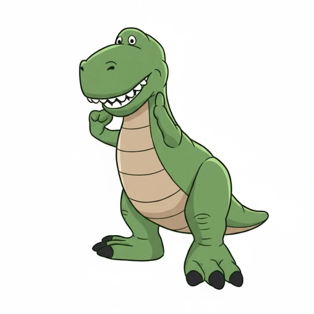 Talking Trex Toy Story Green Dinosaur Plush Toy - Picture 2 of 9